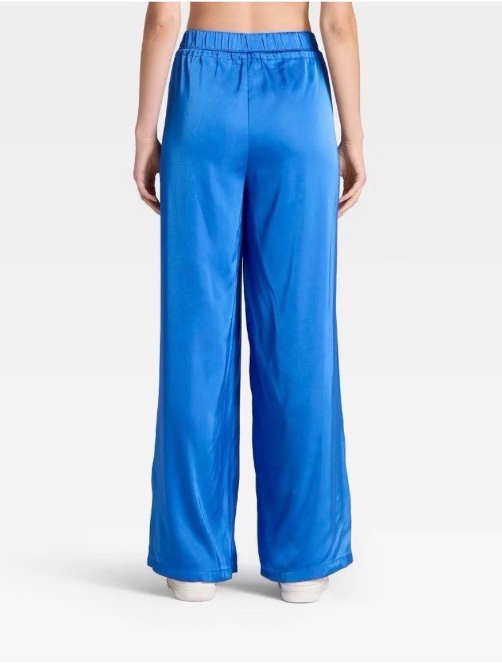 JoyLab Blue Straight-Leg Track Pants with Teal Side Stripe - Picture 3 of 3